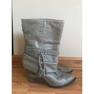 B. Makowsky Wedge Booties